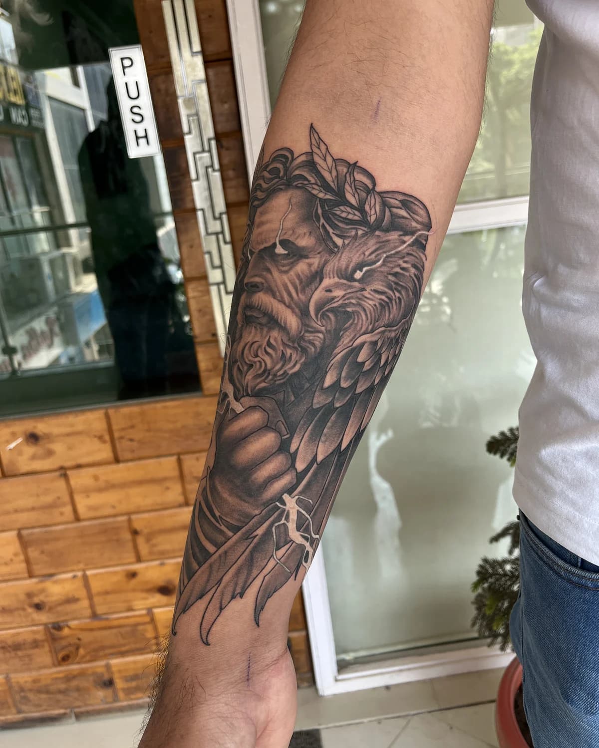 Guardian's Oath, Realism tattoo by Ahmedabad Ink