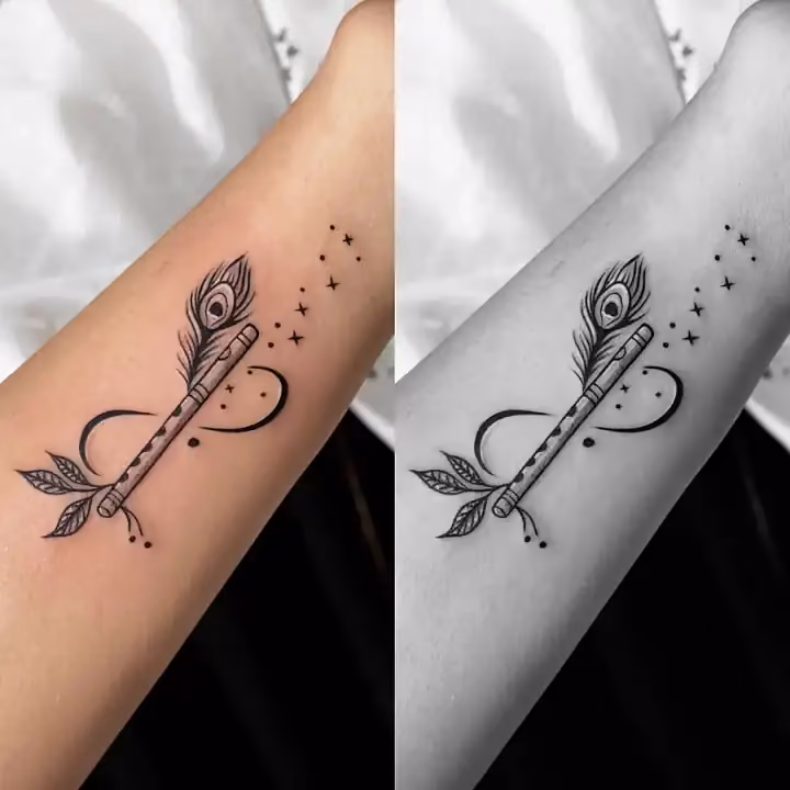 Forward, Fine Line tattoo by Ahmedabad Ink