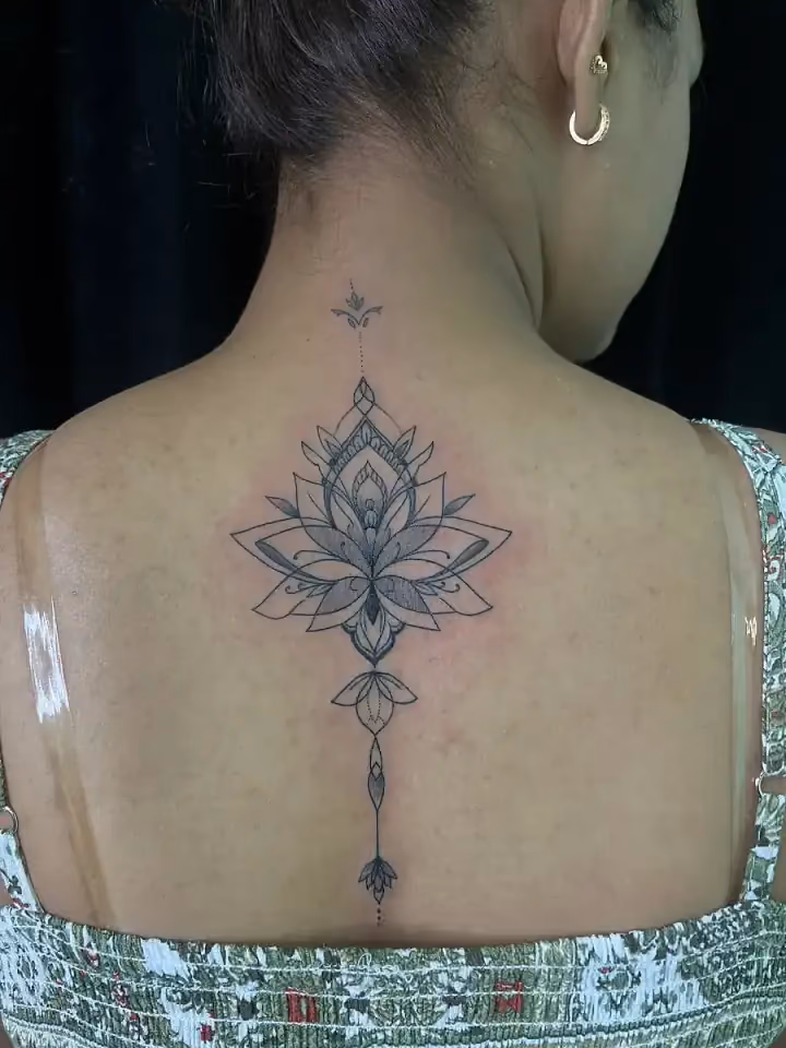 Ornamental Balance, Geometric tattoo by Ahmedabad Ink