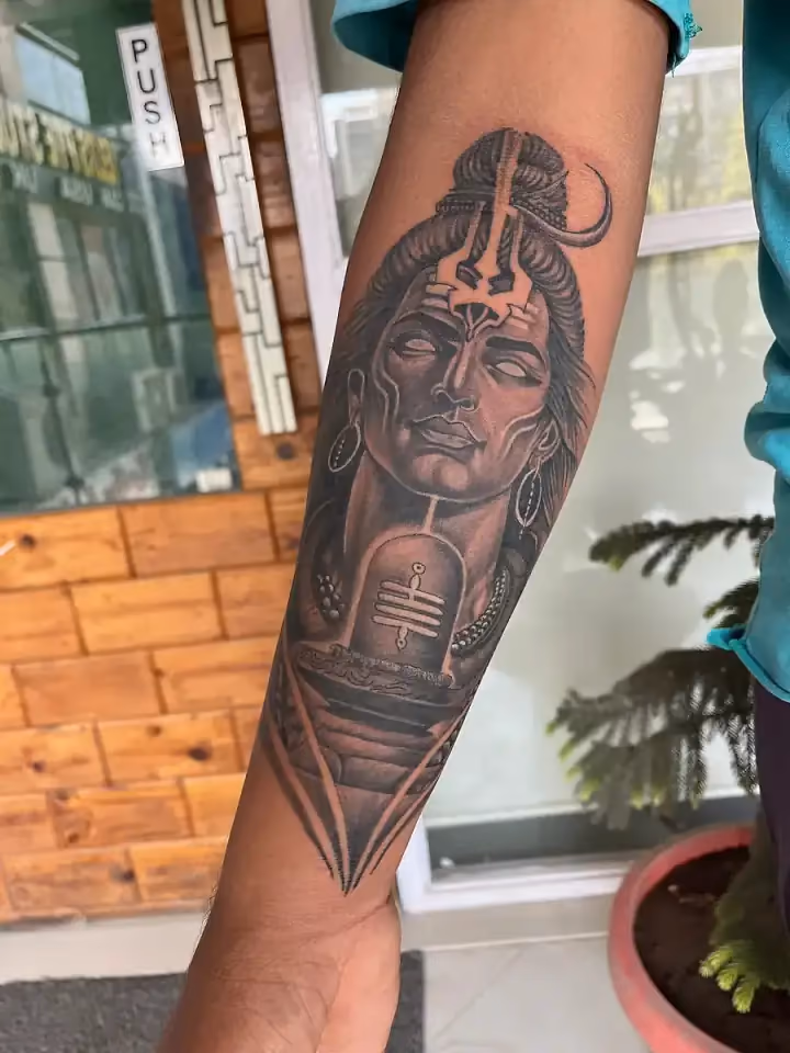 Stillness, Portrait tattoo by Ahmedabad Ink